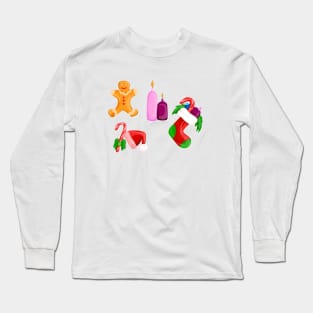 Christmas icons Long Sleeve T-Shirt